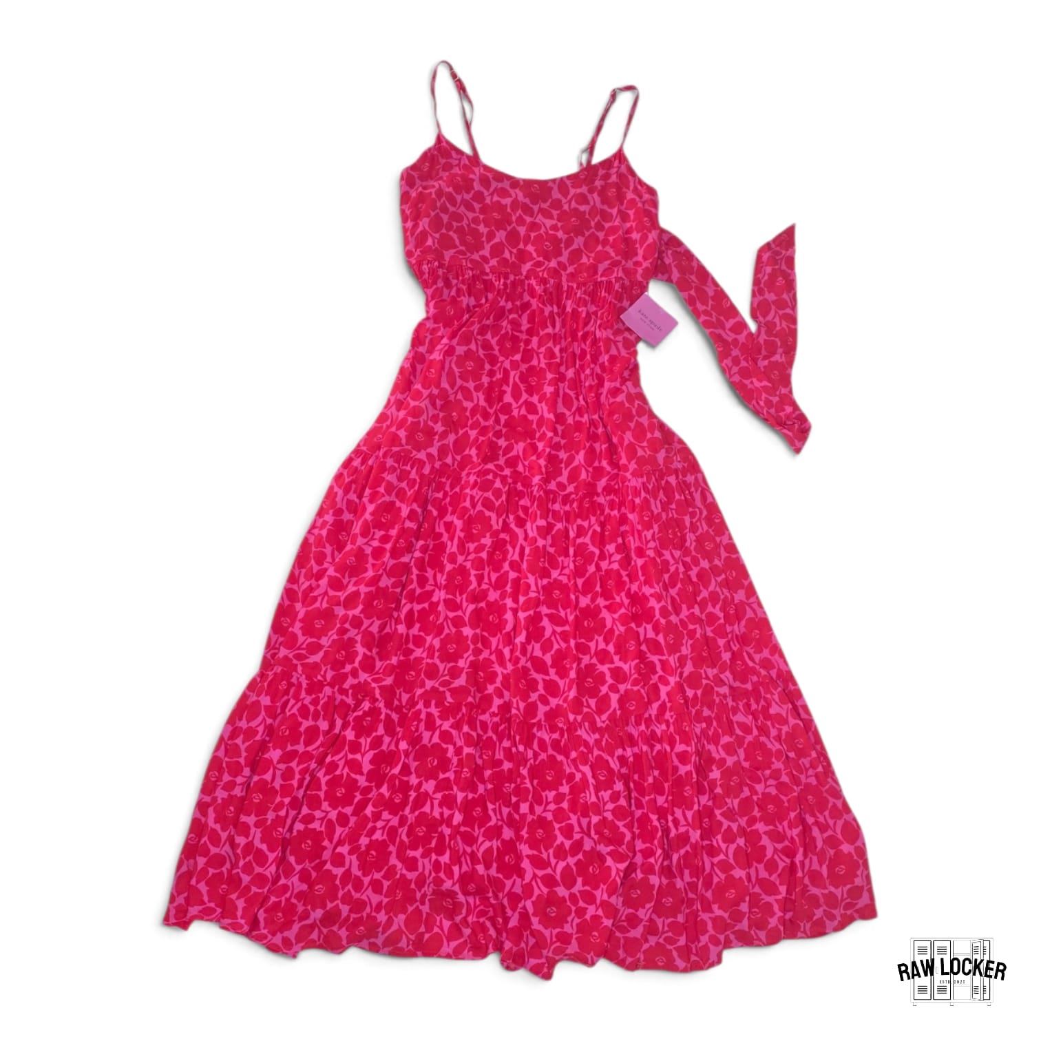 Vestido Maxi Kate Spade Floral de Tirantes con Lazos - Talla S