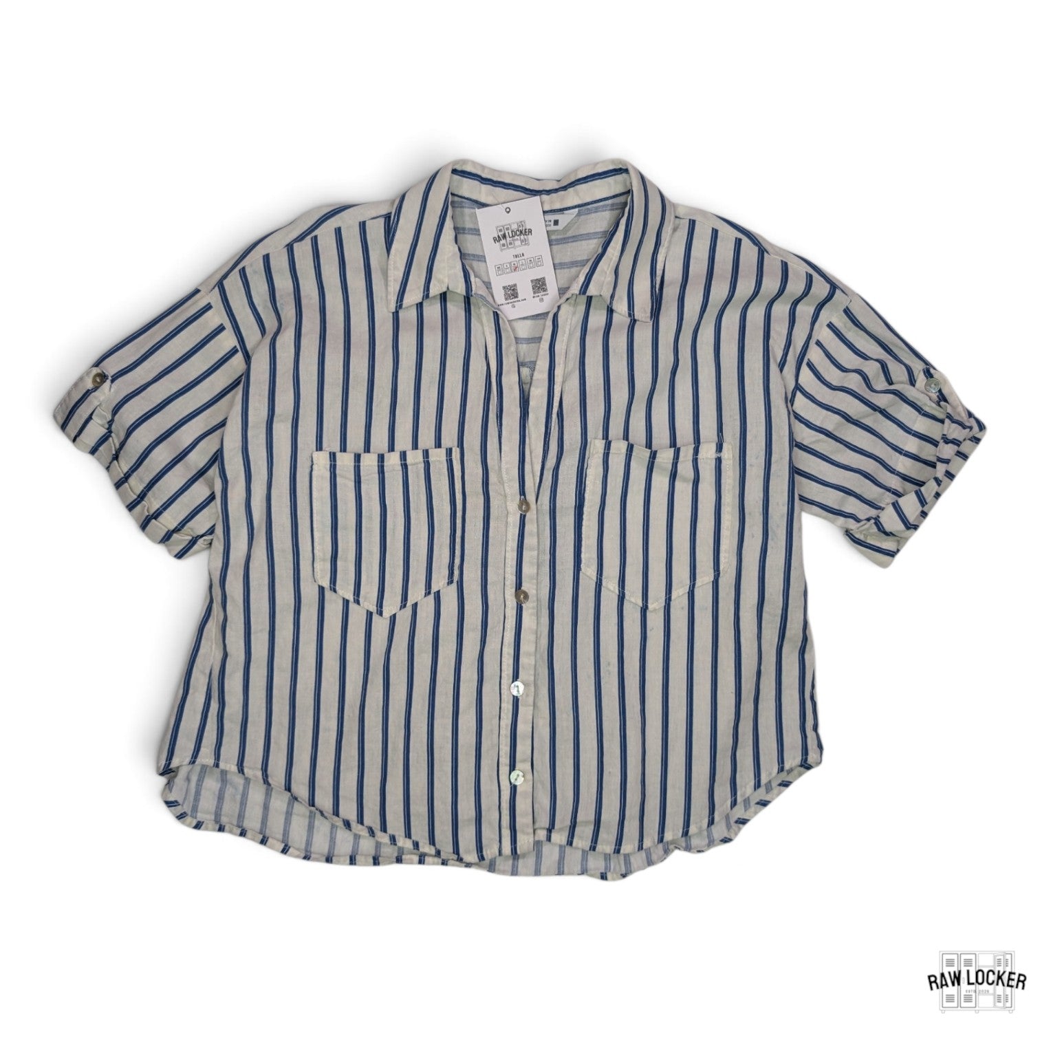 Blusa corta de rayas ZARA - Talla M