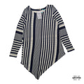 Blusa Asimétrica Striped Top - Talla L