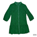 Vestido verde de botones - Talla L