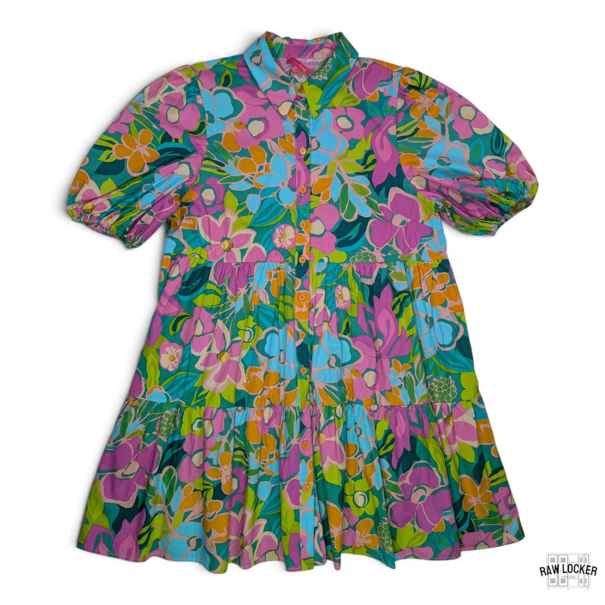 Vestido Floral de botones - Talla M