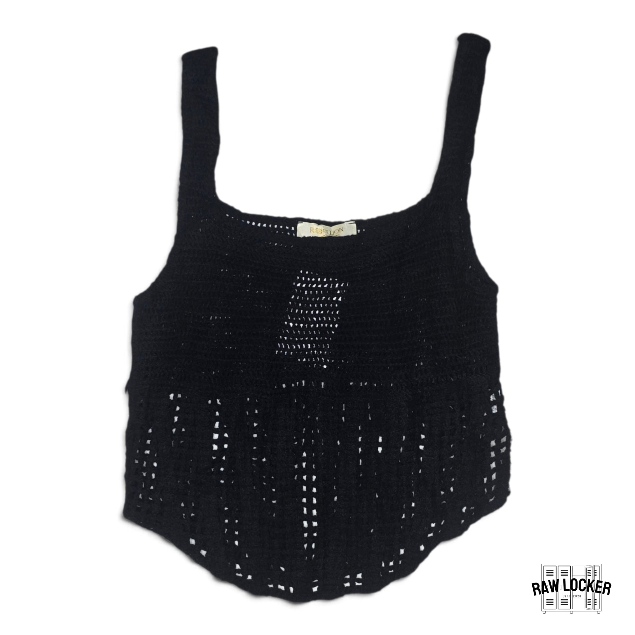 Top tejido negro - Talla M