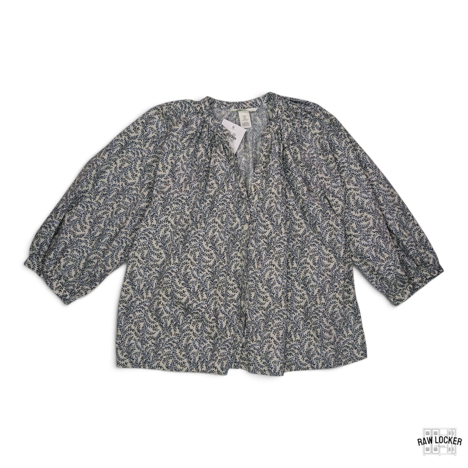Blusa holgada estampa de flores H&M - Talla M