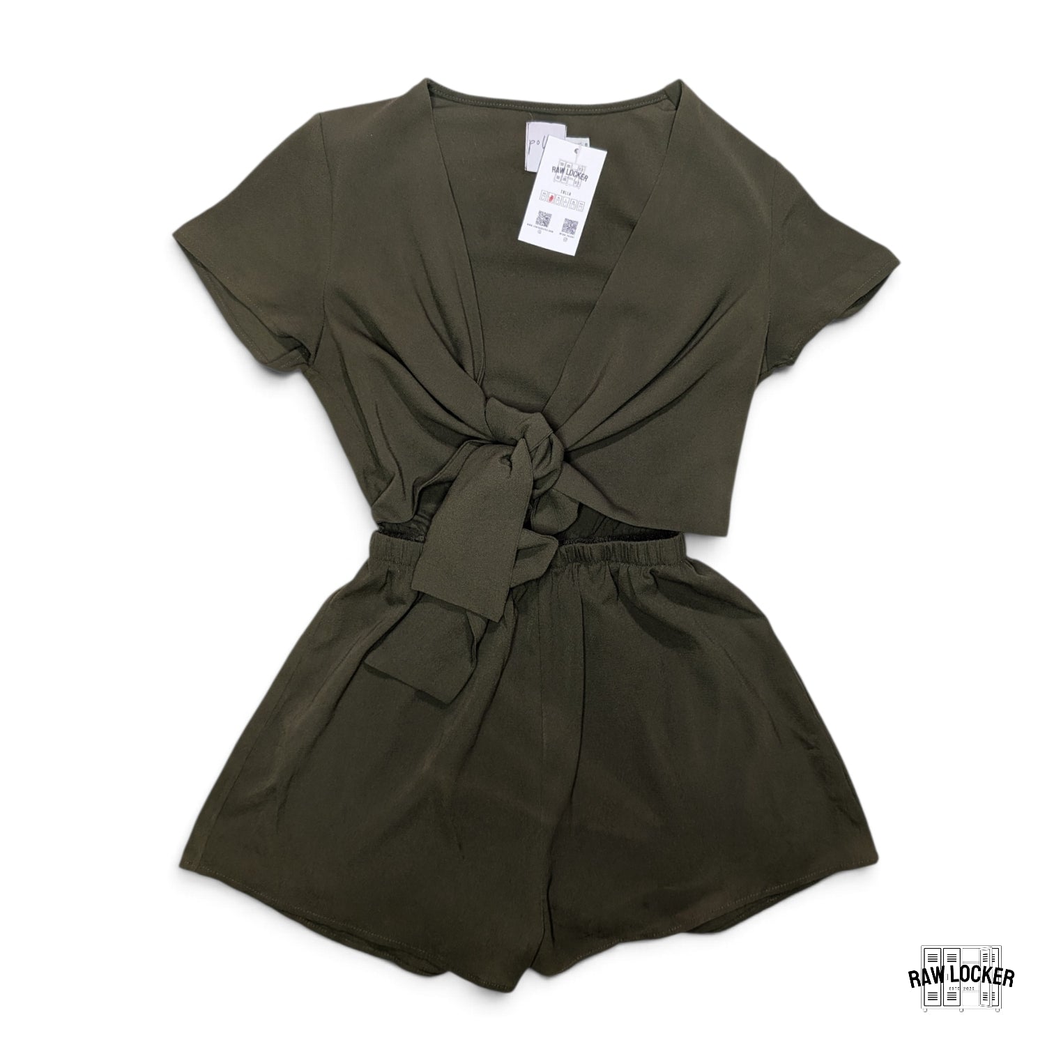 Jumpsuit corto con escote - Talla S