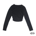 Blusa Crop con Fruncido Lateral - Talla S