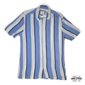 Camisa Casual de Rayas Azul y Blanco - Talla S