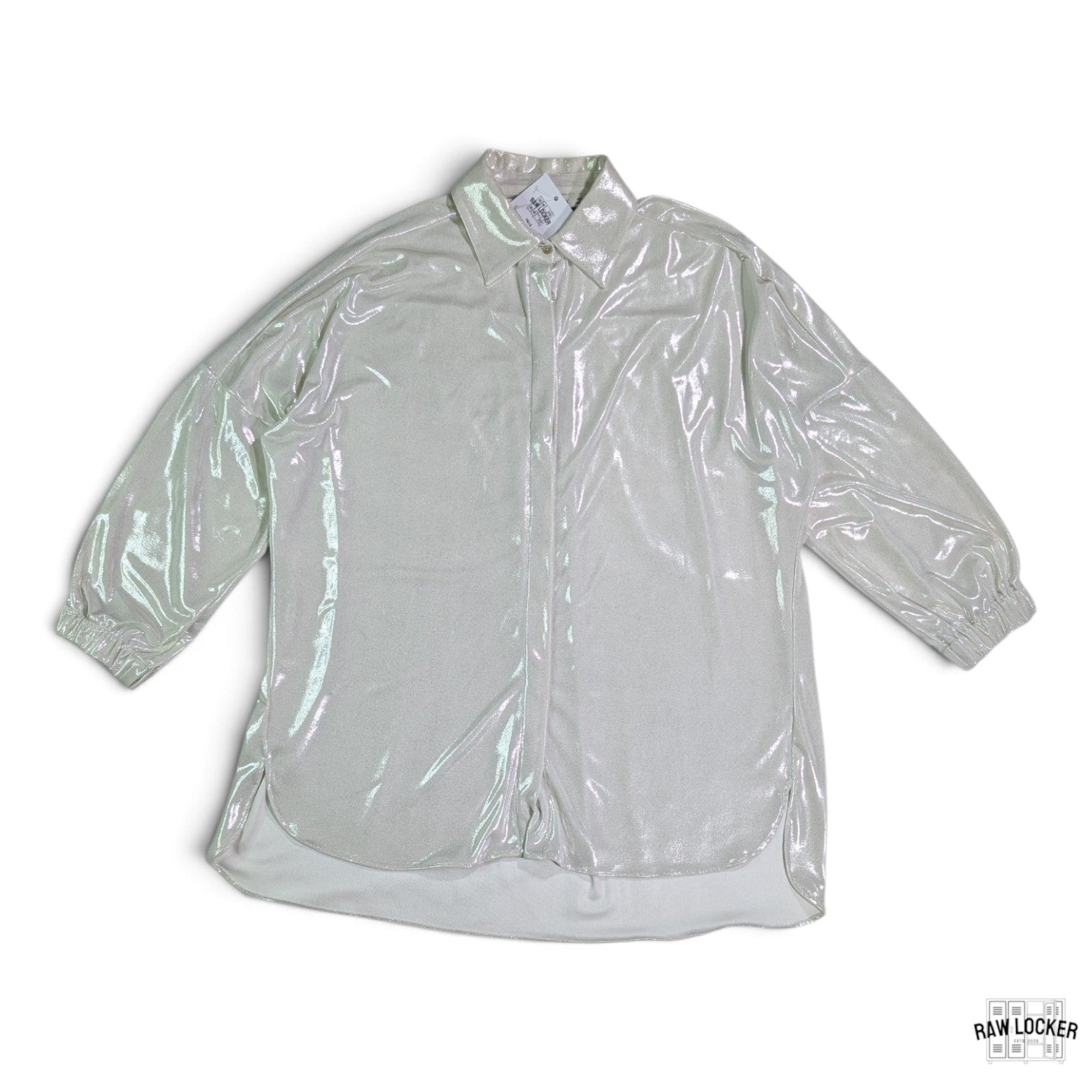 Camisa tela brillante Zara - Talla S