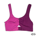 Crop Top Bicolor Twist Berry - Talla M