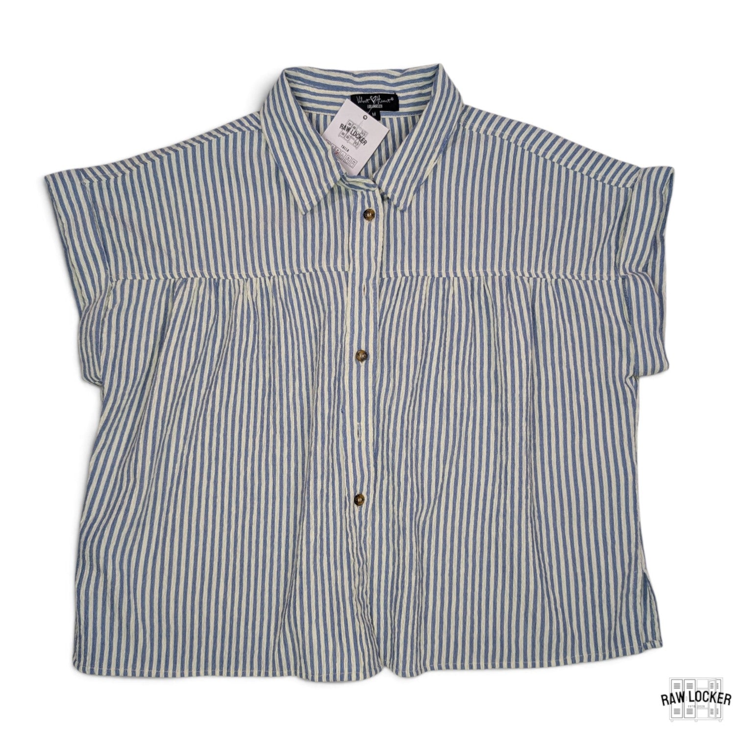 Blusa corta de rayas - Talla M