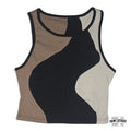 Crop Top con Diseño Ondulado - Talla S