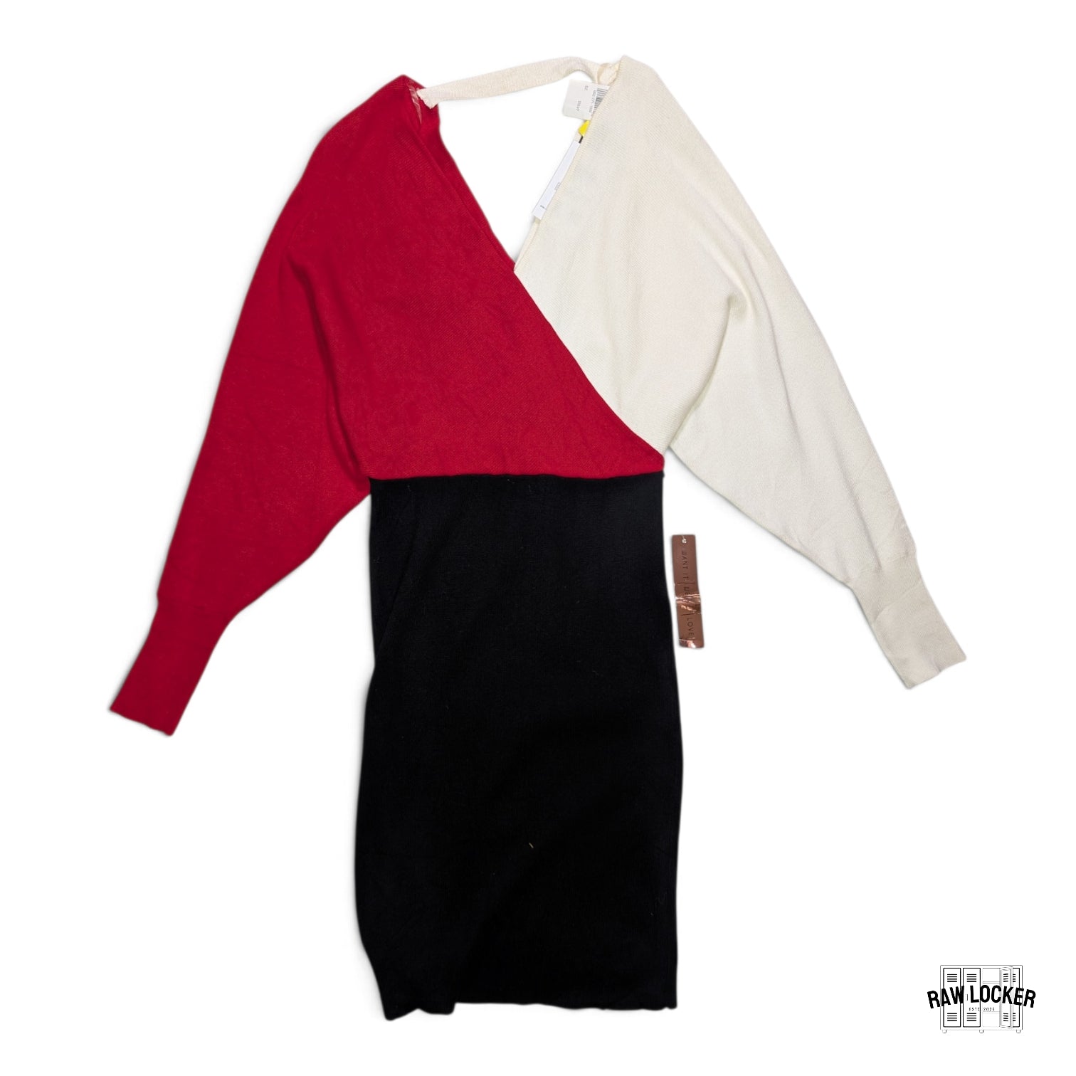 Vestido ajustado tricolor- Talla M