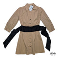 Vestido de botones con fajon - Talla S