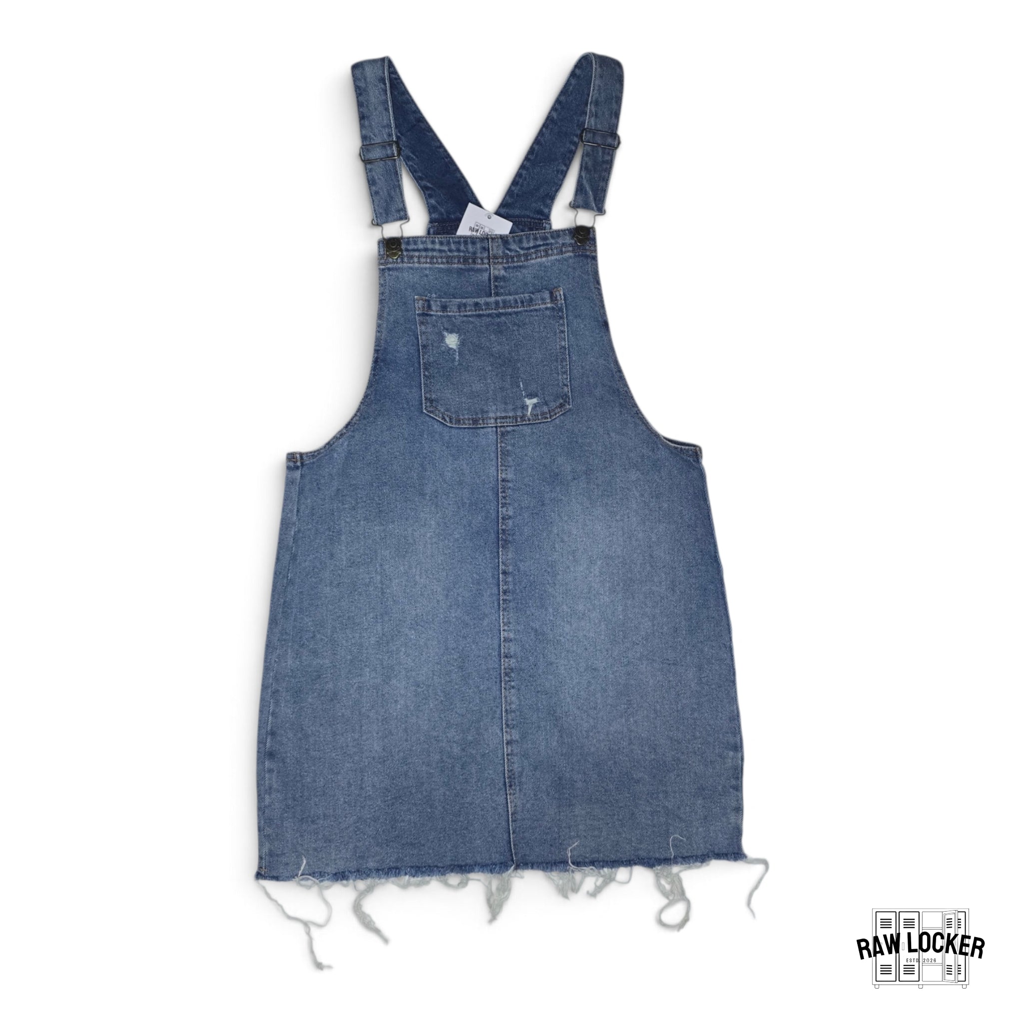 Vestido Overol de Mezclilla Vintage - Talla M