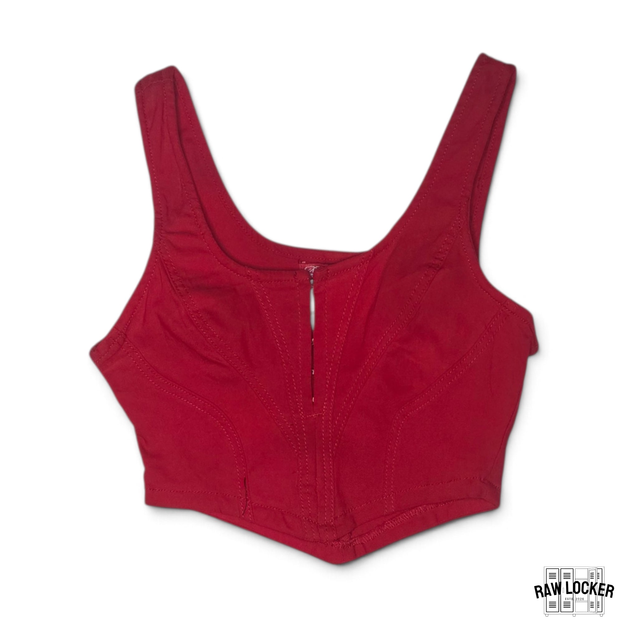 Corset Crop Top Red Boldness - Talla S