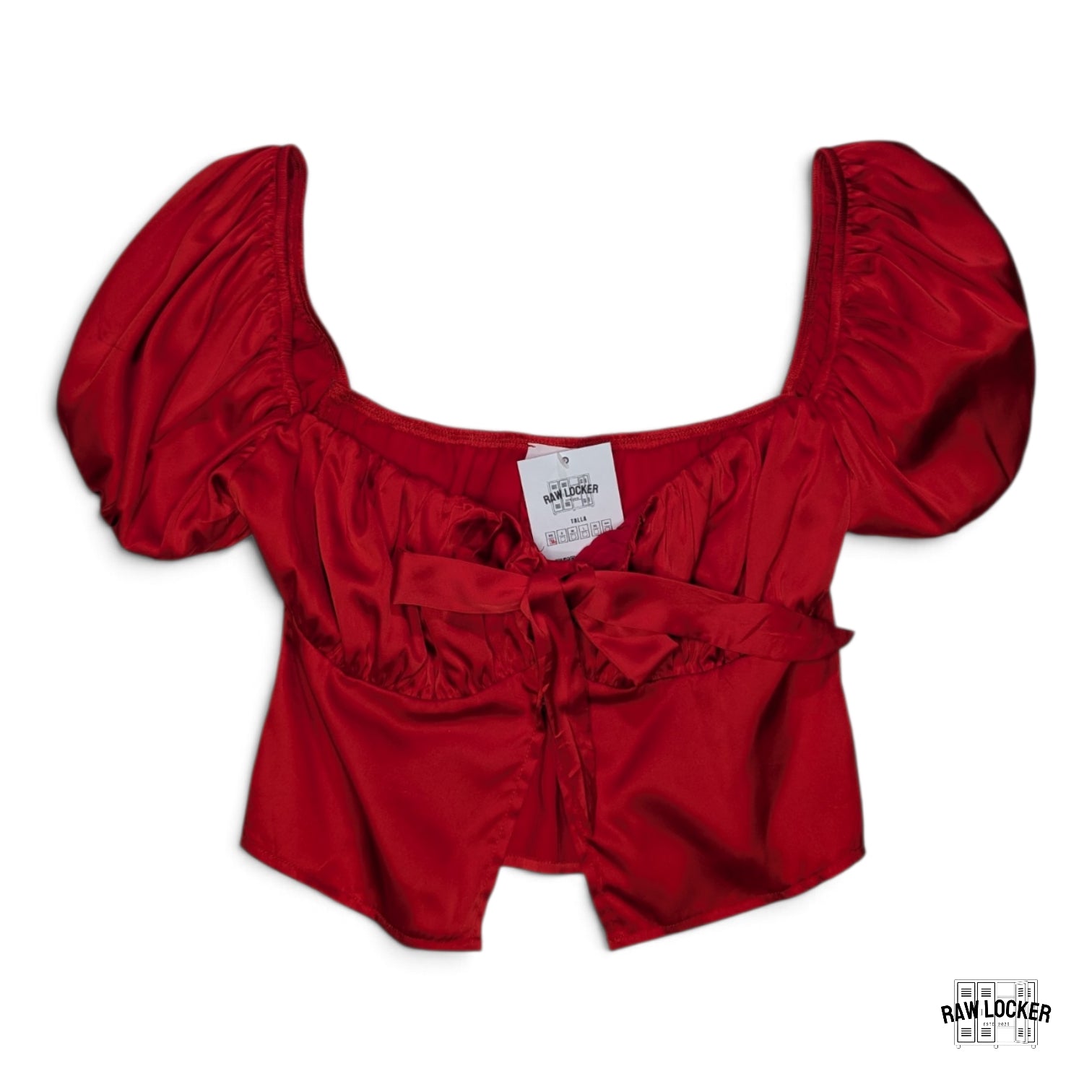 Blusa Roja Satinada - Talla XS