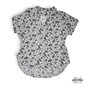 Blusa de Botones Paisley Print Cutout - Talla M