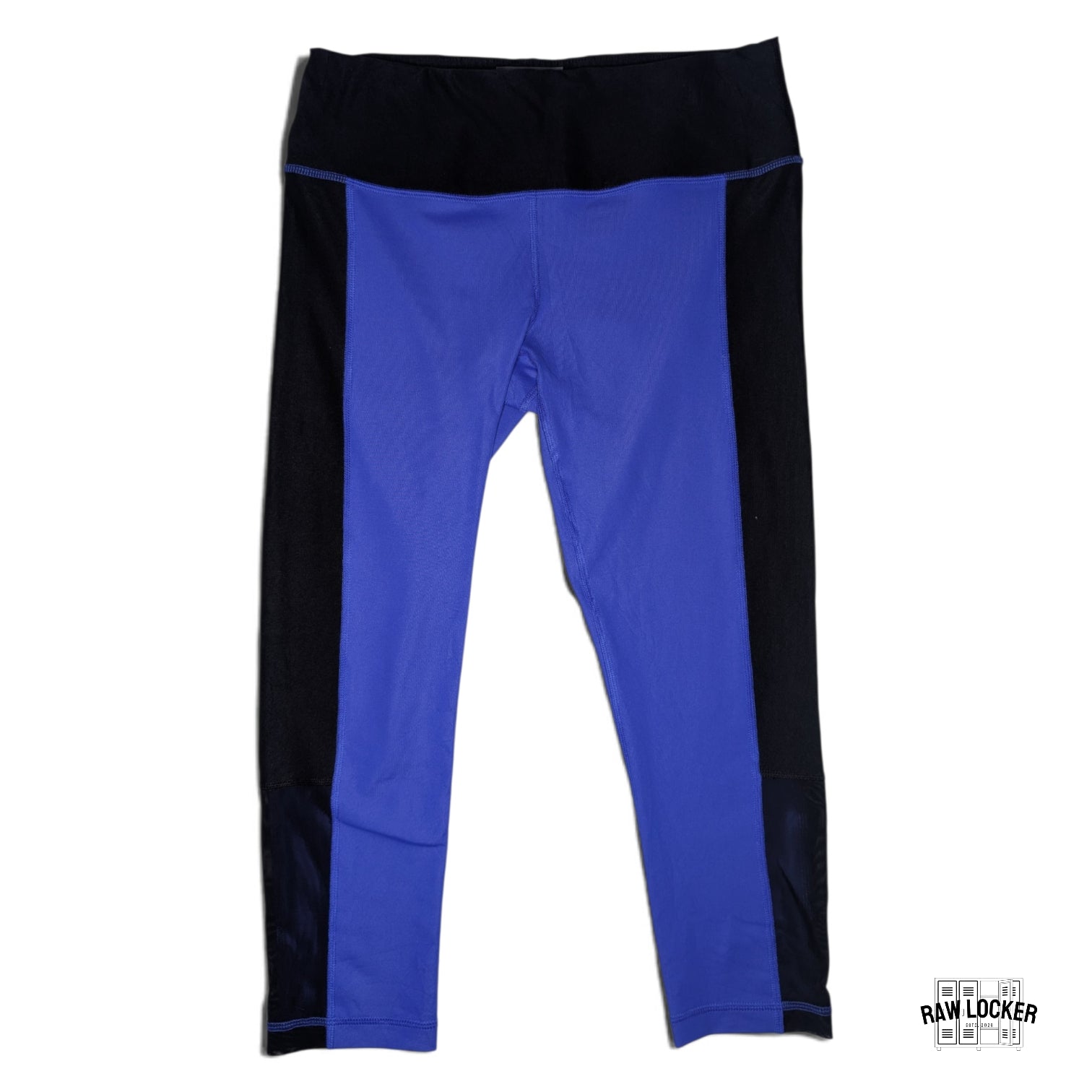 Leggings Negro con Azul - Talla M