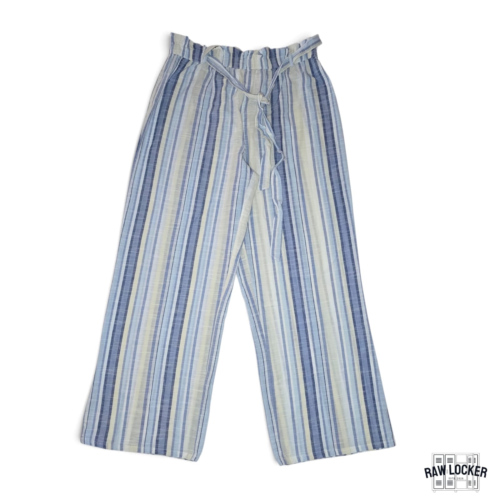 Pantalón Fresco Bota Ancha con Cinta Ajustable - Talla M