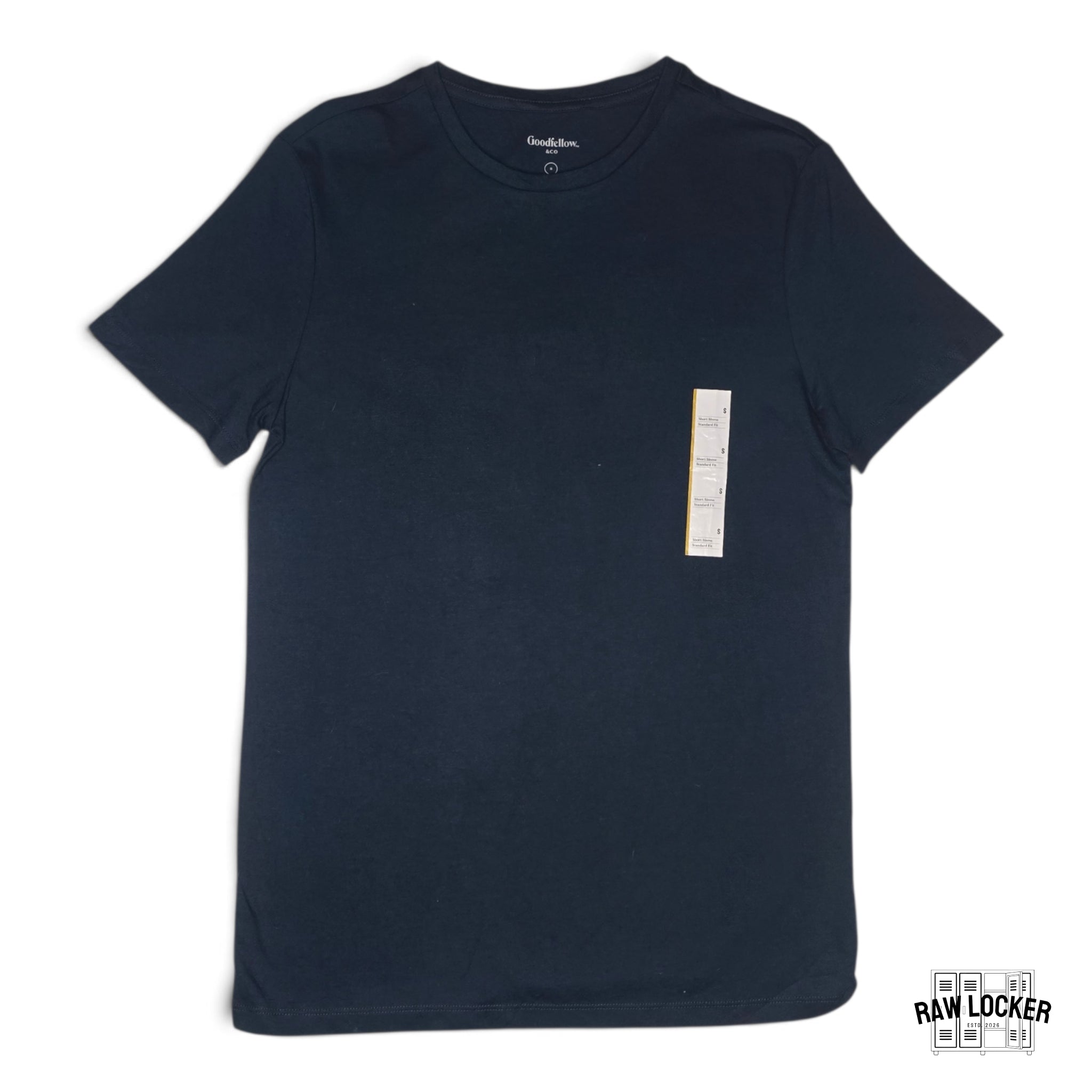 Camiseta Azul Marino Minimalista - Talla S